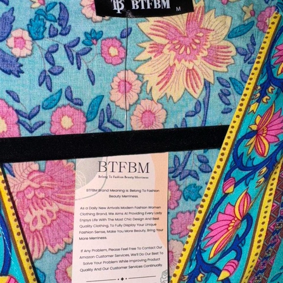 Vibrant Floral Long Sleeve Dress - Picture 3 of 4